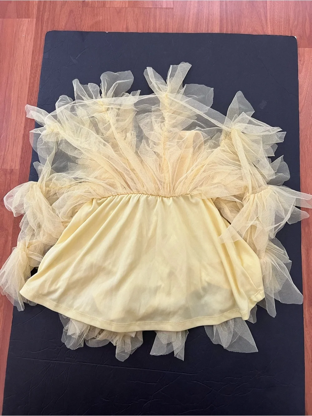 2T Disney Yellow Princess Tutu Costume Girl Dress